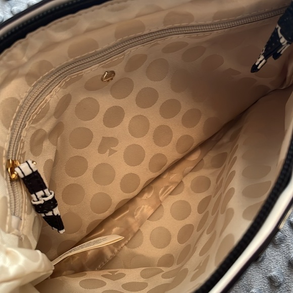 Kate Spade Black and White Striped Bag - Picture 3 of 3